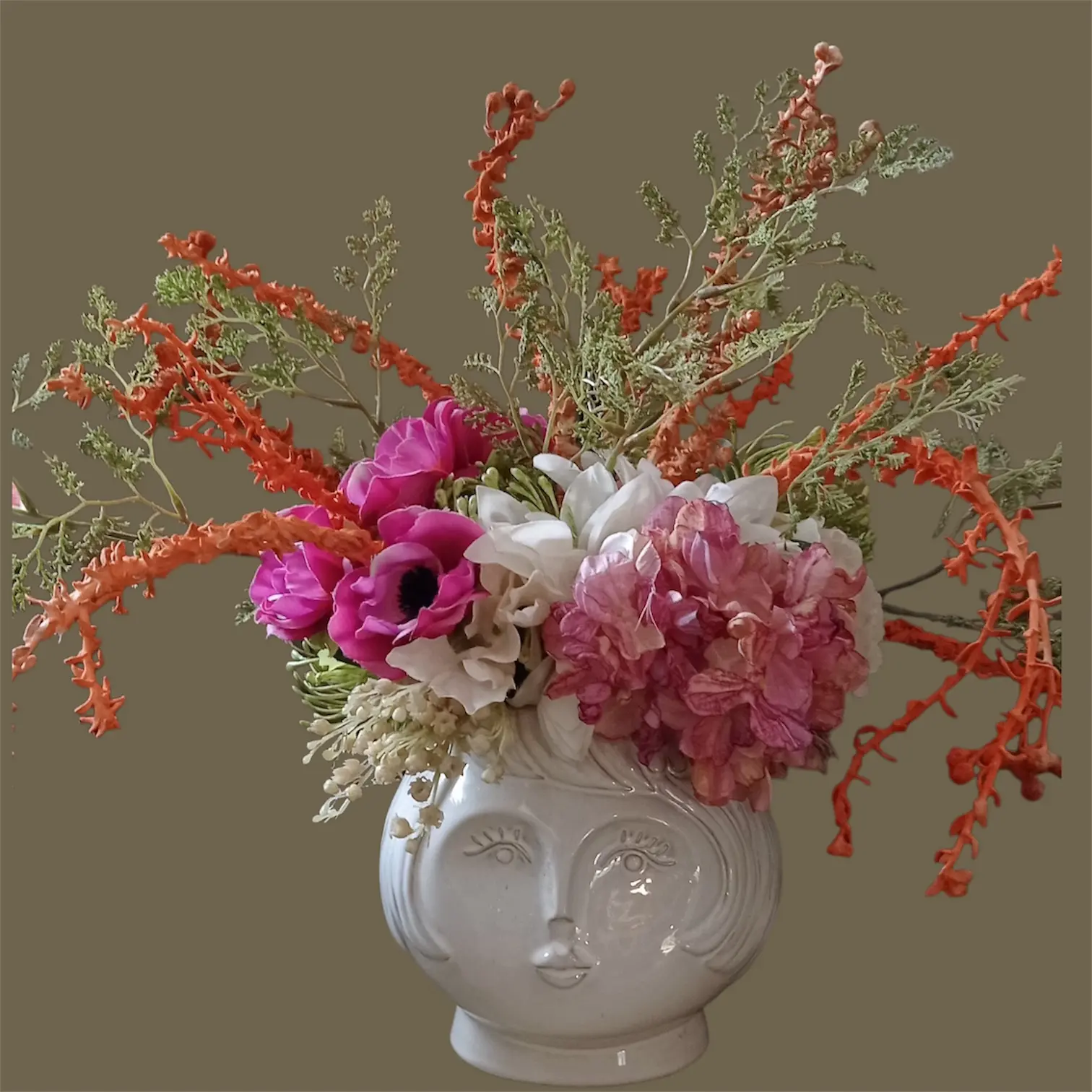 Fiori Artificiali su Testa